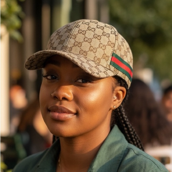 Gucci Accessories - Classic GG monogram Web stripe canvas baseball hat cap adjustable unisex NEW